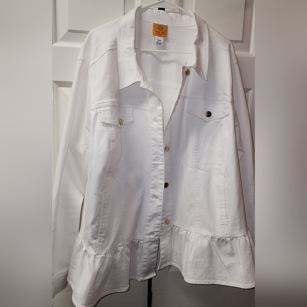 Ruby Rd. White Women's Jacket - Picture 4 of 6